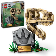 LEGO Jurassic World Dinosaurusfossielen: T. rex Schedeldinospeelgoed voor jongens en meisjes Educatieve skeletmodelset met botten voor kinderen Gewel