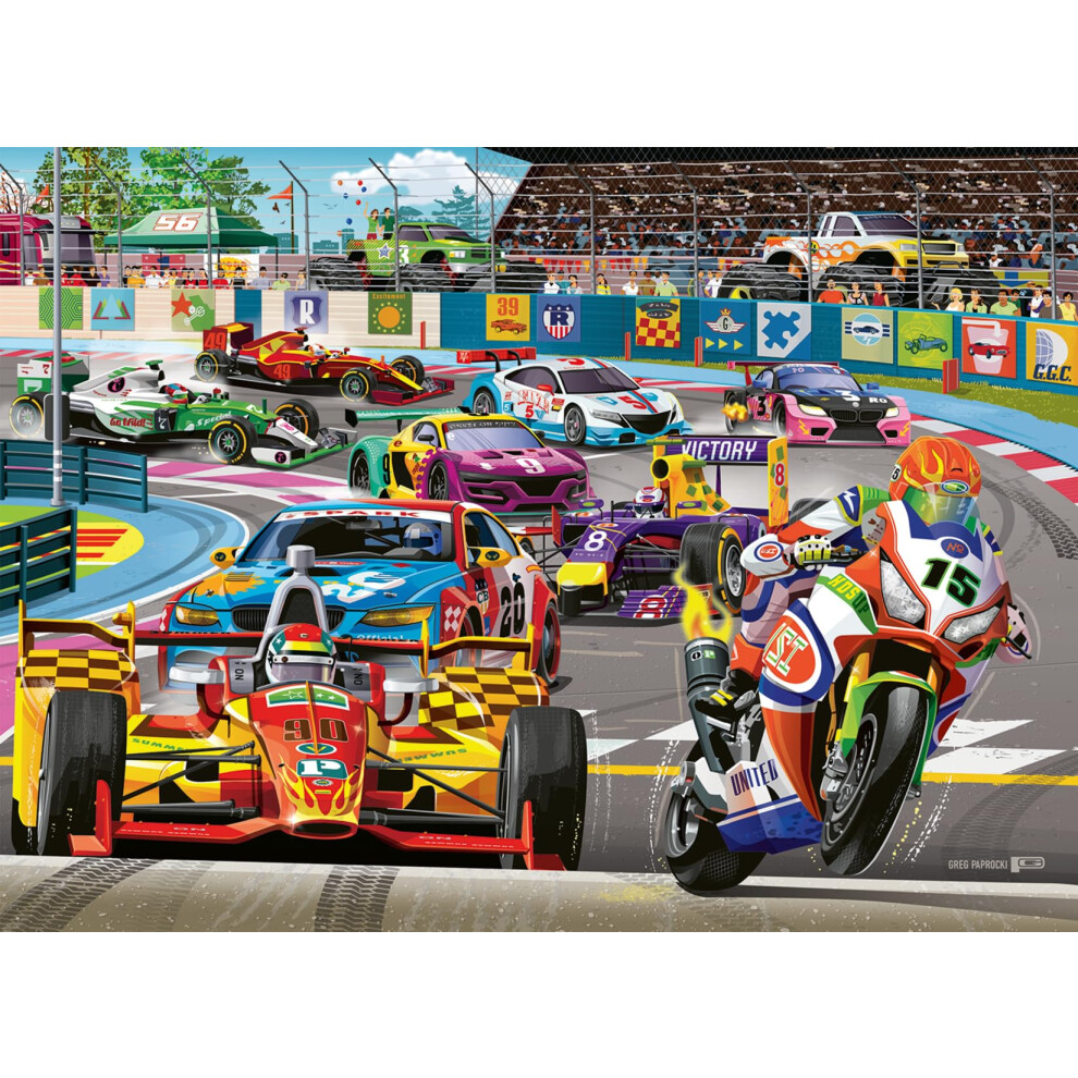 Ravensburger Racetrack Rally 60 Piece Jigsaw Puzzle For Kids - Every Piece Is Unique Pieces Fit Together Perfectly