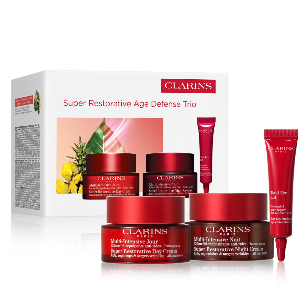 Clarins Super Restorative Day Cream | Anti-Aging Moisturizer For Mature Skin Weakened By Hormonal Changes | Replenishes  Illuminates & Densifies Skin