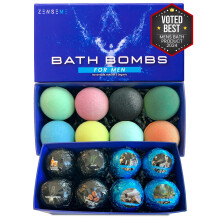 Badebomben fur Manner     Badebomben fur Manner     Bio-Badebomben mit maskulinen Duften fur ihn     2,5 oz Geschenkset mit 8 duftenden Badebomben mit