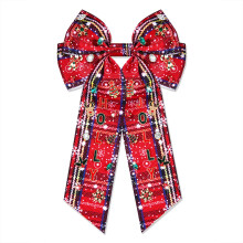 Christmas Hair Bows for Women Christmas Tree Hair Bow Clips Xmas Bow Snowflake Reindeer Hair Bows Big Red Plaid Hair Ribbons Holiday Cheer Bows C