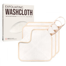 ZOMCHI Gant de gommage pour le visage et le corps, double fonction avec côtés doux et rugueux
