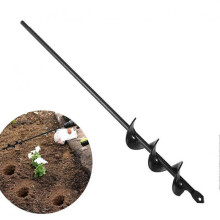 4x45cm spiral garden drill bit, handy tool for planting bulbs and digging holes with a hand or electric drill