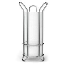 BROOKSTONE Goldfarbener Toilettenpapierhalter, freistehender Badezimmer-Taschentuch-Organizer, minimalistische Aufbewahrungsl sung, stilvolles De
