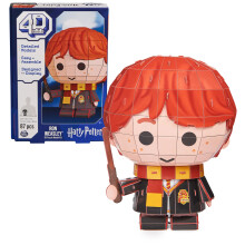 4D Build, Harry Potter Ron Weasley 3D Παζλ Μοντέλο 87 Τεμάχια | Δώρα Harry Potter | Παιχνίδια Κατασκευών