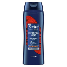 Suave Men Face & Body Wash Lichaamsreiniger voor een gehydrateerde huid Energieke sport met een hele dag frisse geur 18 oz
