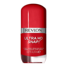 REVLON Ultra HD Snap Nail Color Natural Rich Glossy Polish 100% Vegan Formula No Base or Top Coat Needed 030 Cherry On Top 0.27 fl oz