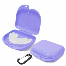 Retainer Case - Pack van 2 - Geurloze Mondbeschermer Case - Retainer Houder - Geventileerd Duurzame en hyginische Night Guard Cases voor op reis