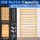 NutriChef Bamboo Stackable Wine Rack 12-Tier 108 Bottle Capacity Free Standing Floor No Tools Assembly Modular Storage Display Shelf for Kitchen a 2