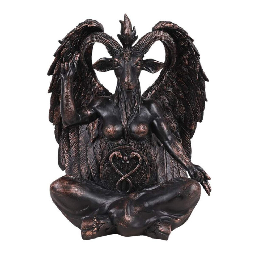 Pacific Giftware Grande Statue Pa Enne De Baphomet Lucifer Assis, D Mon Satanique, Ch Vre De Mendes, 16 Pouces-image
