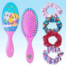 Luv Her Paw Patrol Haaraccessoireset - 9 inch ontwarrende borstel 4 scrunchies en haarelastiekjes voor meisjes