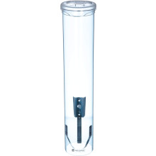 San Jamar kleine bekerdispenser van het trektype, geschikt voor kegelbekers van 3-4,5 oz, platte bekers van 3-5 oz met flip-doppen voor restaurants,
