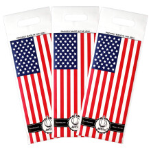 JetBag Reiswijntas (set van 3 Amerikaanse vlagpatronen) - De originele absorberende, herbruikbare en beschermende wijnflestas - Gemaakt in de VS