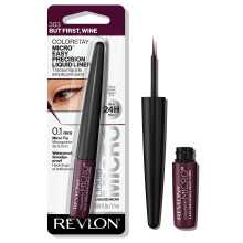REVLON ColorStay Micro Gemakkelijke precisie vloeibare eyeliner Waterdicht Veegvast Langhoudend met microviltpunt 303 But First Wine 0,057 fl. oz. oz