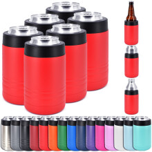 Clear Water Home Goods - Cooler de Bebidas em Aço Inoxidável de 12 oz - 6 Pack