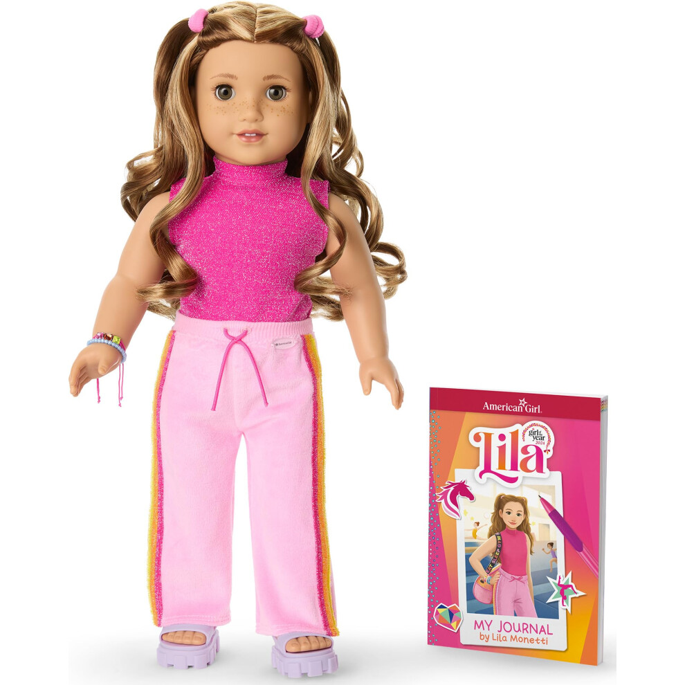 Chica Americana American Girl Lila 18-Inch Doll & Journal (Girl Of The Year 2024)