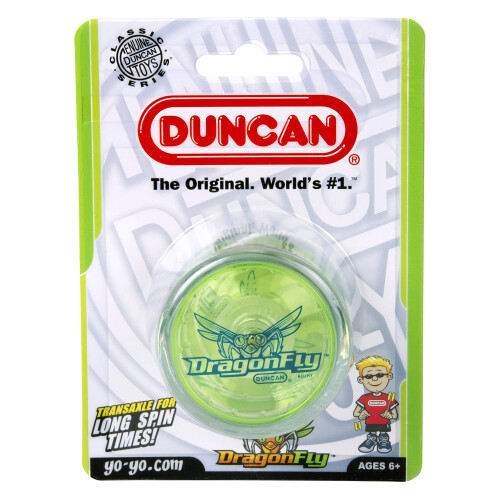 Duncan Dragonfly Yo-Yo - Klar mit grünem Deckel 2