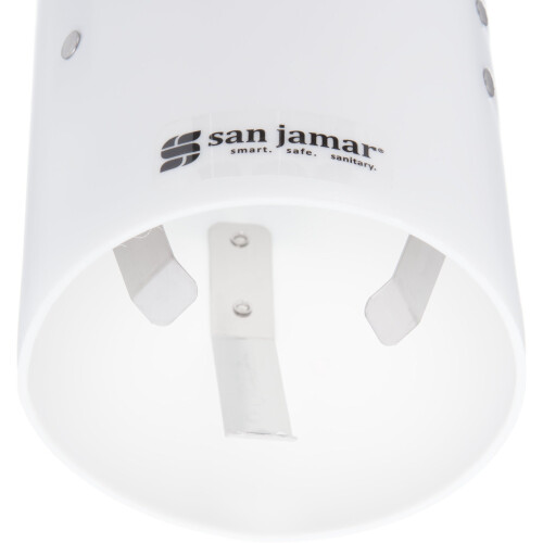 San Jamar Μεσαίος Διανομέας Κούπας 4-10 Oz. με Καλύμματα για Εστιατόρια, 16 Ίντσες, Λευκό 1