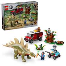 LEGO Jurassic World Dinosaur Missions: Stegosaurus Discovery bouwset - Dinosaurusspeelgoedset met 2 minifiguren voor jongens en meisjes vanaf 6 jaar