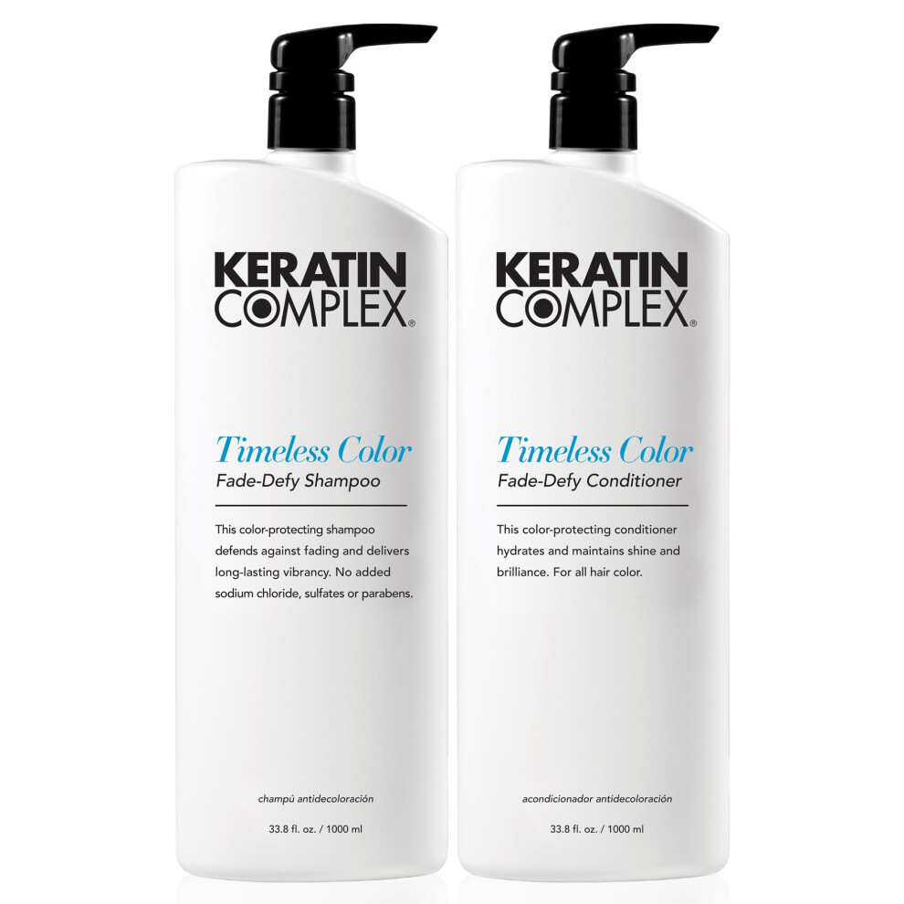 Keratinkompleks Keratin Complex - Timeless Color Fade Shampoo & Conditioner Duo - 33.8 Fl Oz Each