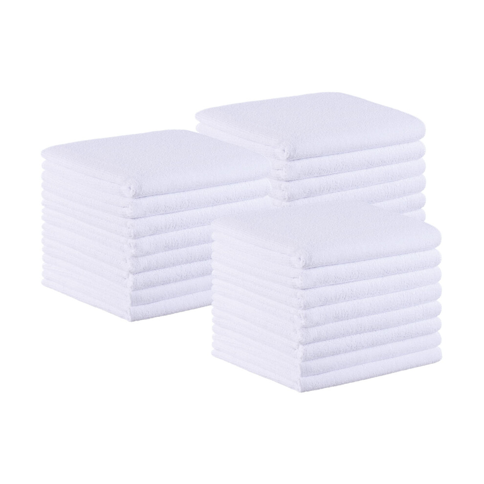 Arkwright Llc Arkwright Bleach Safe Salon Towels - (Pack Of 24) Microfiber Bleach Resistant Absorbent Hair Drying Bulk Towel Set Perfect For Salon And Spa 16 X 2