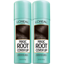 L'Oreal Paris Root Cover Up Σπρέι για Γκρίζα Μαλλιά Σκούρο Καφέ 2 Oz (Σετ 2)