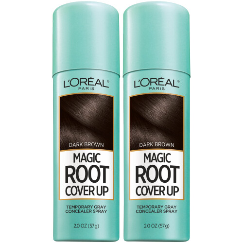 L’Oréal Paris L'Oreal Paris Root Cover Up Σπρέι για Γκρίζα Μαλλιά Σκούρο Καφέ 2 Oz (Σετ 2)