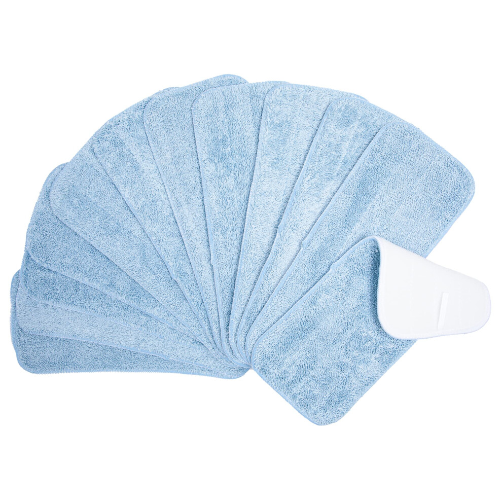 Almohadillas De Repuesto Para Trapeador Arkwright (Paquete De 12) Almohadillas De Repuesto De Microfibra Planas Para Trapeador Seco Y H Medo, Lim-image