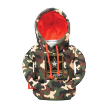 Puffin - The Hoodie Sweatshirt - Ge?oleerde 12 oz blikjeskoeler I bierfles en frisdrankblikje isolator Houd drankjes en dranken koud - US Army Camo