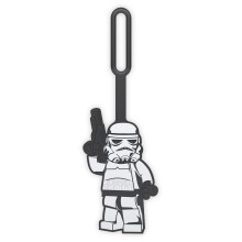 LEGO Star Wars siliconen bagagelabel voor reiskofferrugzak - Stormtrooper (52235) Beschrijfbaar oppervlak aan de achterkant voor ID-identificatie.