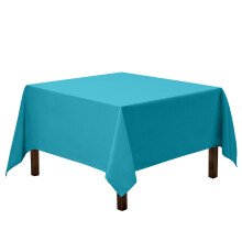 Gee Di Moda Square Tablecloth - 70 x 70 Inch Caribbean Table Cloth for Medium Square or Round Tables - Heavy Duty Washable Fabric - for Buffet Ta