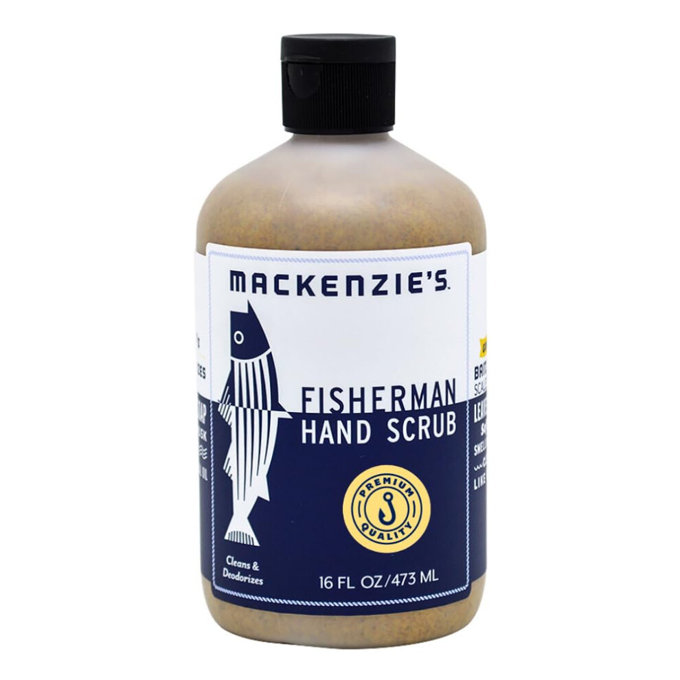 Mackenzie's Fisherman Hand Scrub - Gifts For Men - Gifts For Fisherman - Gifts For Cooks - Gifts For Gardeners - Cleansing & Deodorizing Hand Cleaner