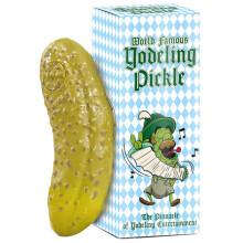 DR DINGUS Yodeling Pickle (1 Pickle Pack)  Dill-leichter musikalischer Unfug  bringt jeden zum Lachen  endlose Gesangsunterhaltung  bestes Gag-Ge