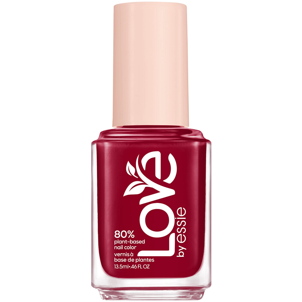 LOVE by essie Nail Polish  80% Plant-based  Salon-Quality  Vegan  Wine Red  I Am The Moment  0.46 Fl Oz