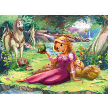 Ceaco - Disney - Princess Trio - Rapunzel and Pascal - Glitter Puzzle - 100 Piece Jigsaw Puzzle