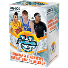 Palla da basket Topps 2024-25 Bowman University Chrome - Sigillata in fabbrica - Scatola conveniente