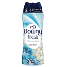 Downy Blends In-Wash W   scheduft-Booster-Perlen, Wiesenregenduft, 24,5 oz, Stoffweichmacherperlen und Frische