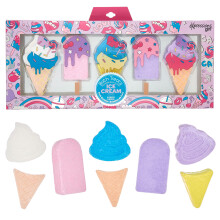 Expressions 8-teilige Eiscreme-Badebomben-Kollektion     Duftende Badebomben-Geschenkset, ungiftige Badebomben fur Kinder, Spa-Geschenke fur Madche