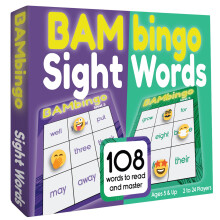 Bambino Tree Sight Word Bingo Game Level 3 & 4 - Lær at læse ordforråd for 1. 2. 3. klasse børn - Dolchs Frys webstedslæsningsspil