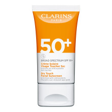 Clarins Droge Touch Gezichts-Zonnebrand | Brede Spectrum SPF 50+ | UVA/UVB Bescherming | Lichtgewicht