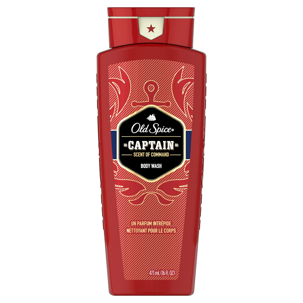 Old Spice Red Collection Body Wash for Men  Captain  16 oz
