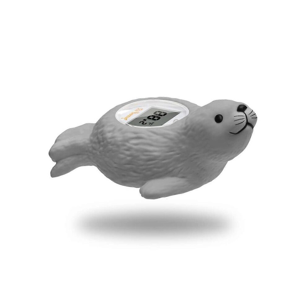 Baby Bath Thermometer, Toddlers Floating Bath Toy, Bathtub Thermometer Available For Fahrenheit And Celsius Degree - Grey