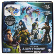 Mattel Games Disney and Pixar Lightyear Seeker Squad Board Game 2 Level Play 2 to 4 Players Cooperative Teamwork Movie Theme For Kids and Lightyea
