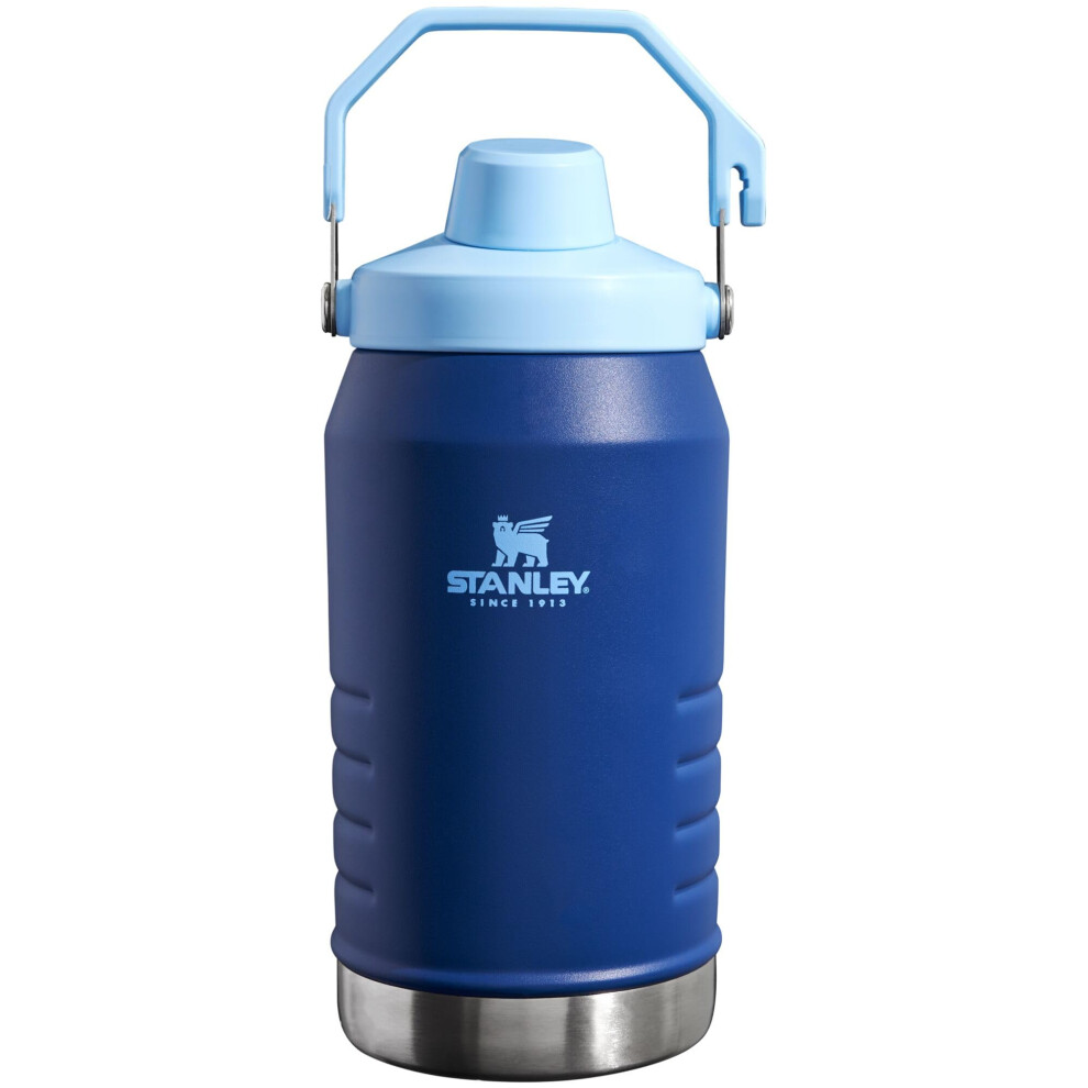 Stanley Iceflow Fast Flow Jug | Recycled Stainless Steel Water Tumbler | Keeps Drink Cold and Iced for Hours | Easy Carry Handle | 64 OZ | Charcoal