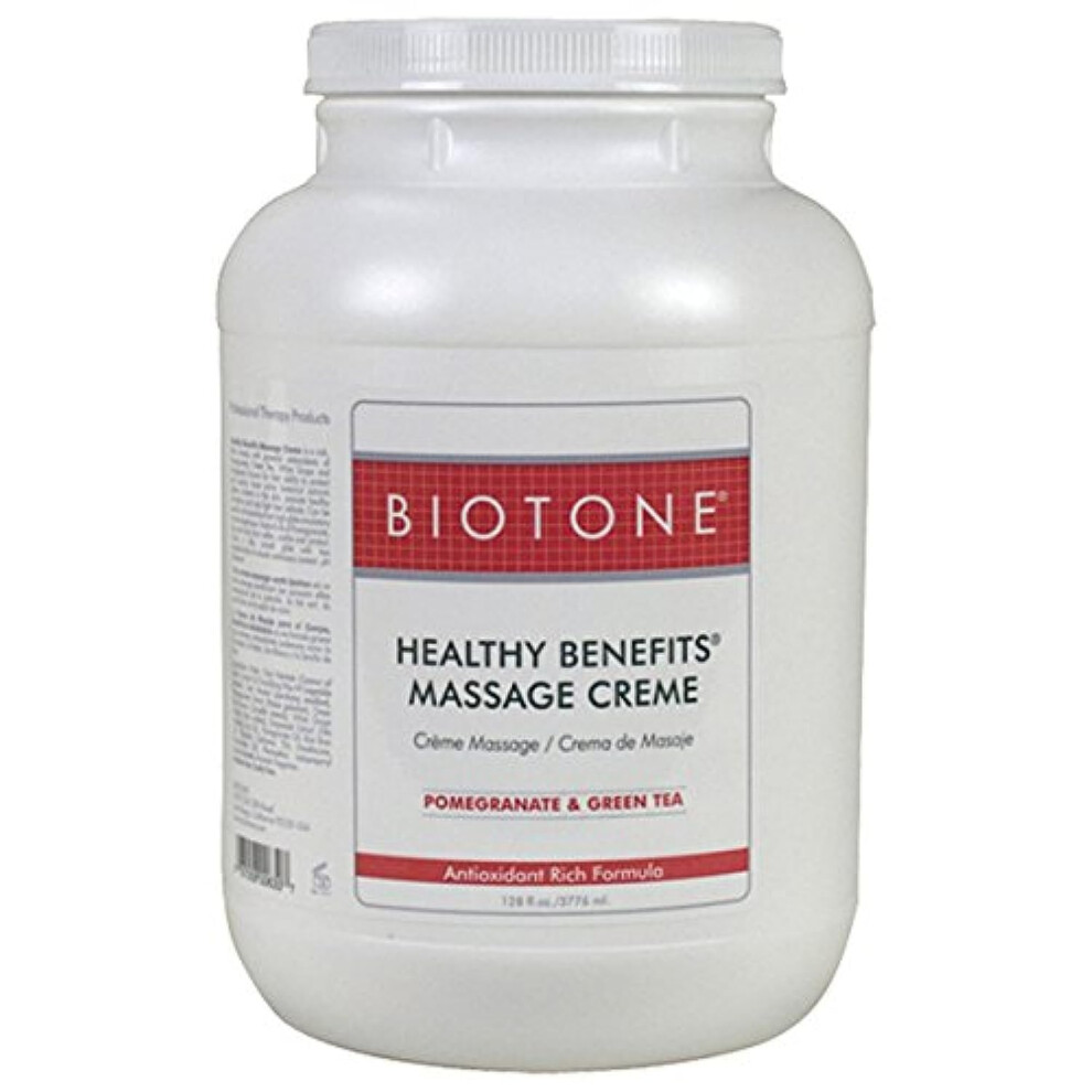 Bioton Biotone Healthy Benefit Massage Creme Pomegranate & Green Tea 128 Ounce
