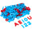 Informations ducatives Color Coded Uppertercase & minuscules alphamagnets et mathmagnets ensemble de 214 lettres numros ponctuation et mathmatiques 2