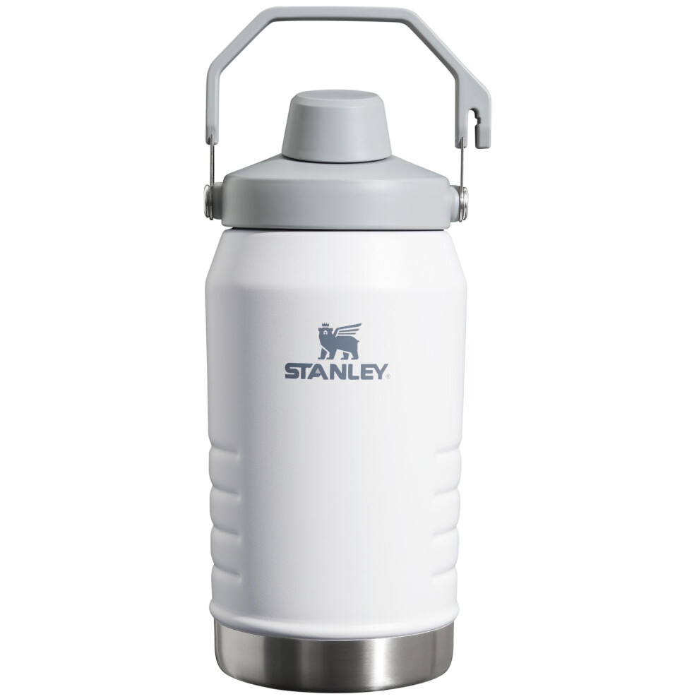 Stanley Iceflow Fast Flow Jug | Recycled Stainless Steel Water Tumbler | Keeps Drink Cold and Iced for Hours | Easy Carry Handle | 64 OZ | Polar