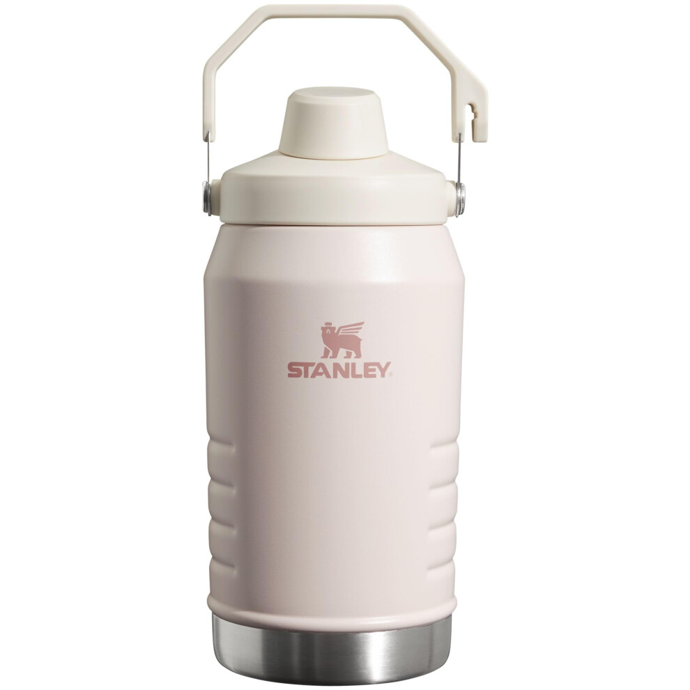 Stanley Iceflow Fast Flow Jug | Recycled Stainless Steel Water Tumbler | Keeps Drink Cold and Iced for Hours | Easy Carry Handle | 69 OZ | Rose Quartz