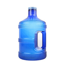 H8O 1 gallon rund BPA-fri vandflaske med 48 mm htte (bl)