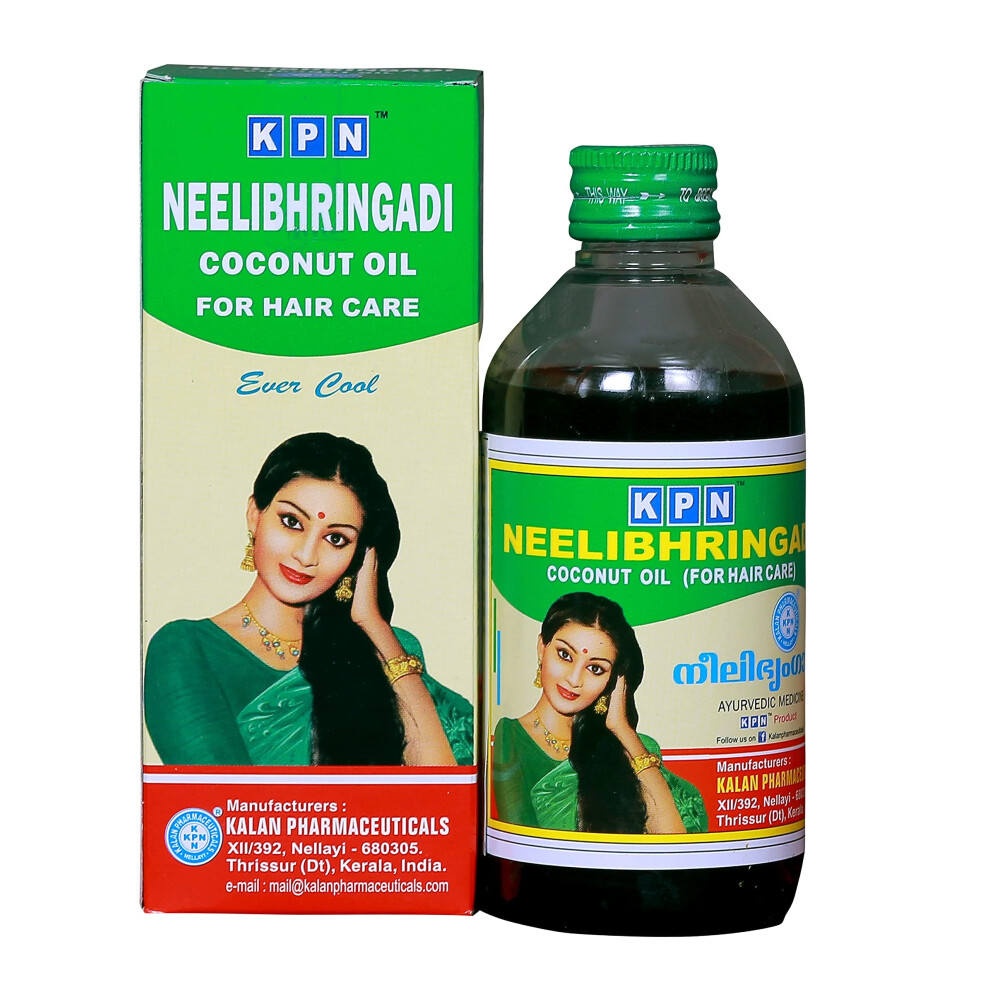 Neelibhringadi 200Ml Hair Oil Hair Loss Uses Amla Indigo Brahmi Coconut By Kpn